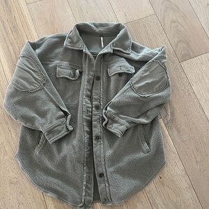 Free People Ruby Jacket S in Dirty Olive